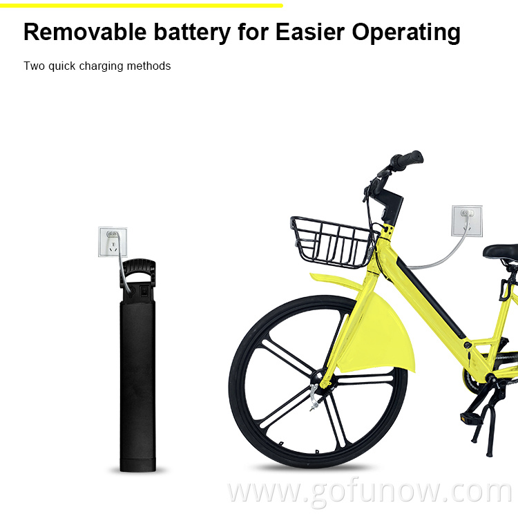 Bluetooths Gps Ble automatic Lock Smart City Electric Bike Rental Ride Shared EV System Solution Rental Bicycle Sharing Ebike